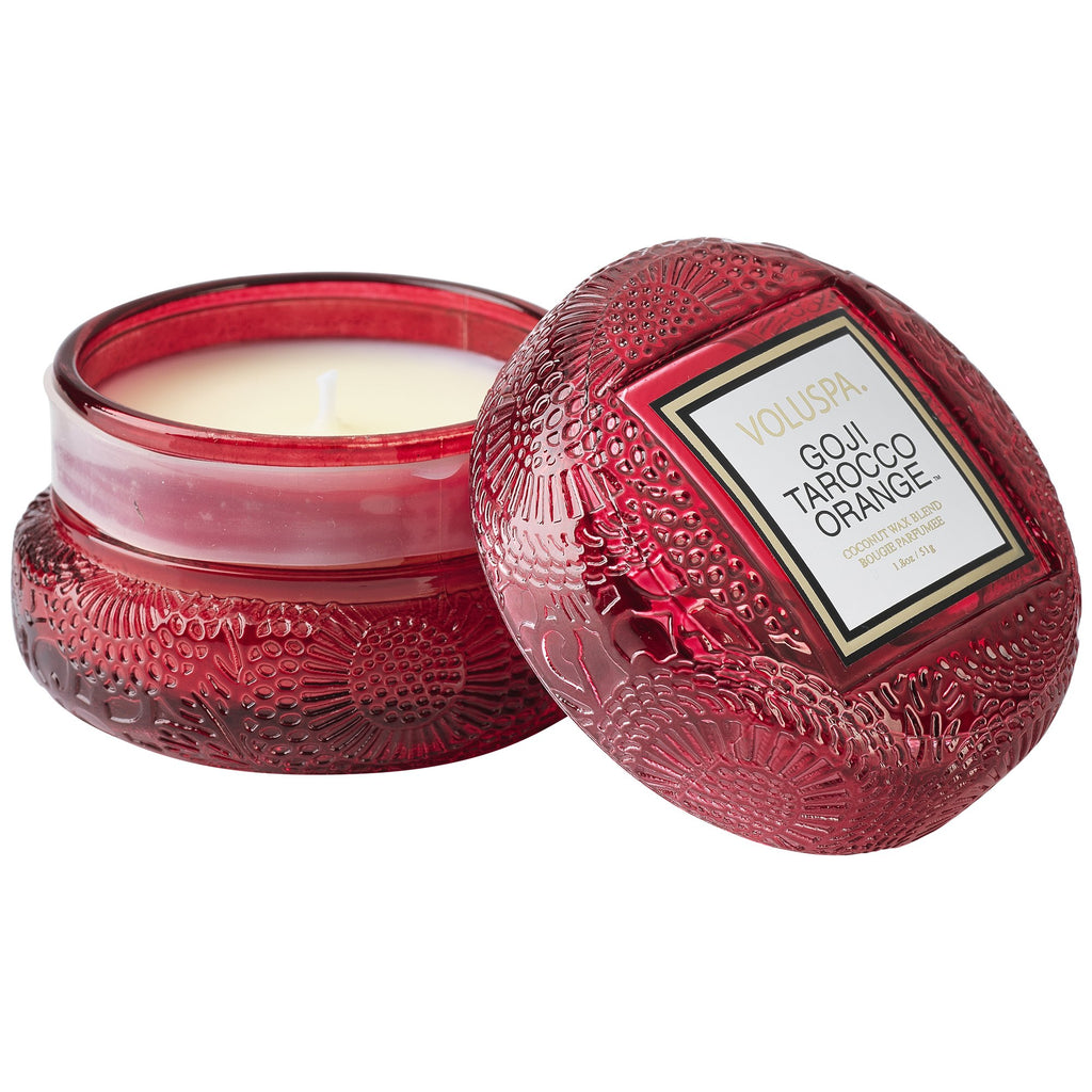 Goji Tarocco Orange - Macaron Candle Zoom - 2