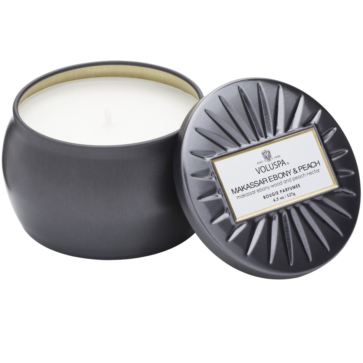 Makassar Ebony & Peach - Mini Tin Candle - 1