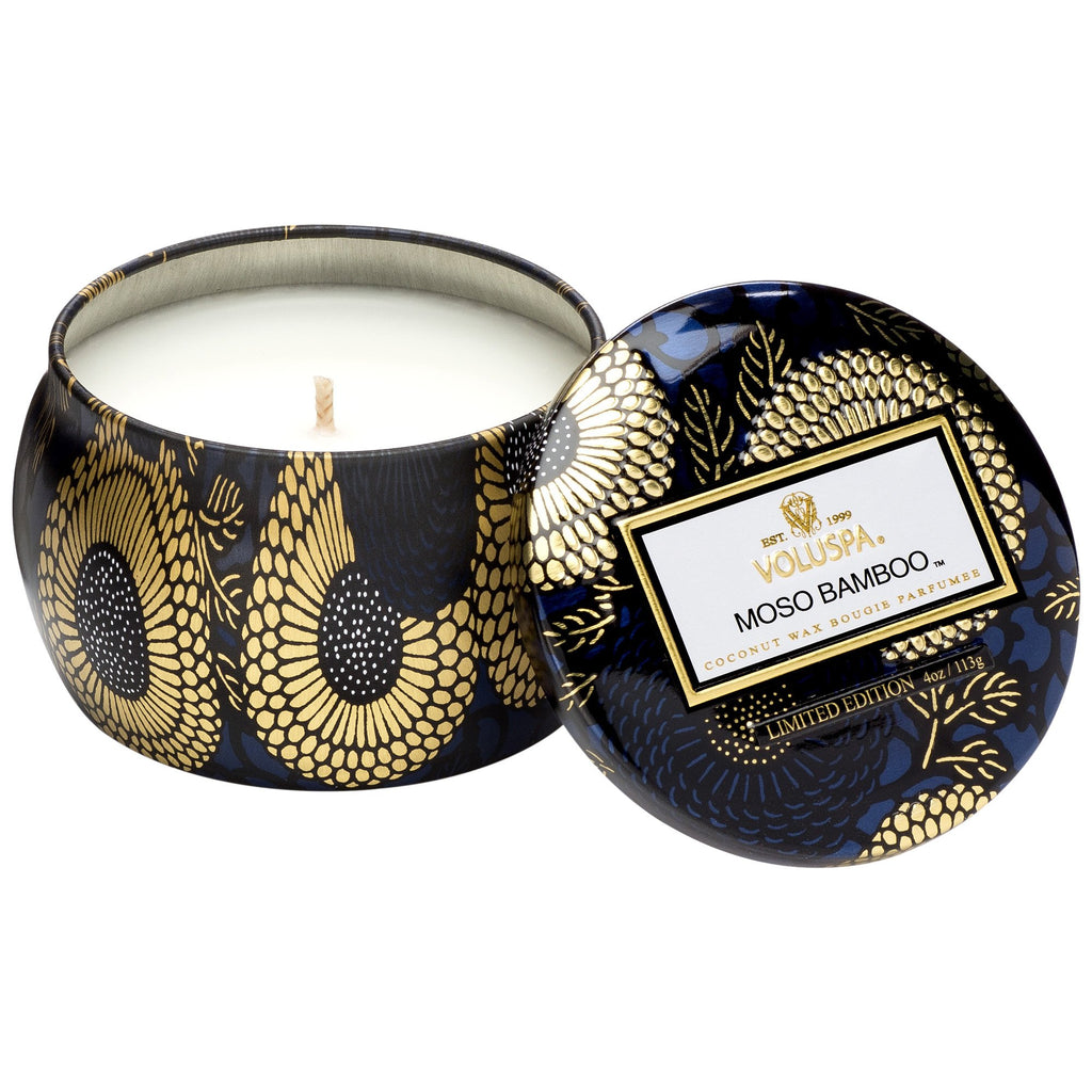 Moso Bamboo - Mini Tin Candle Zoom - 1
