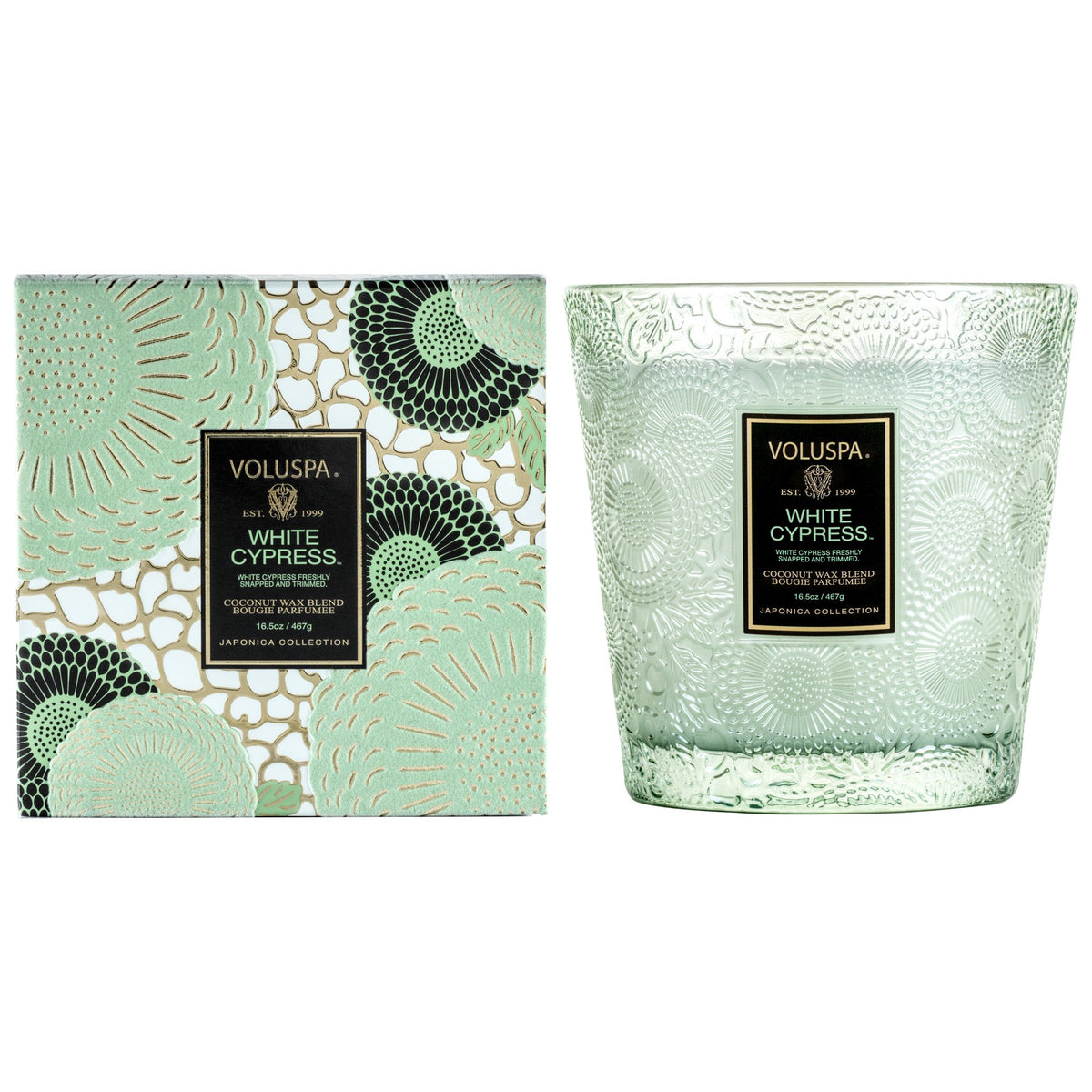 White Cypress - 2 Wick Hearth Candle - 1