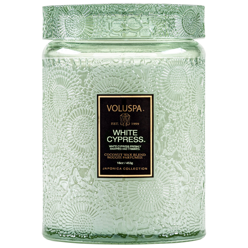 White Cypress - Large Jar Candle Zoom - 1
